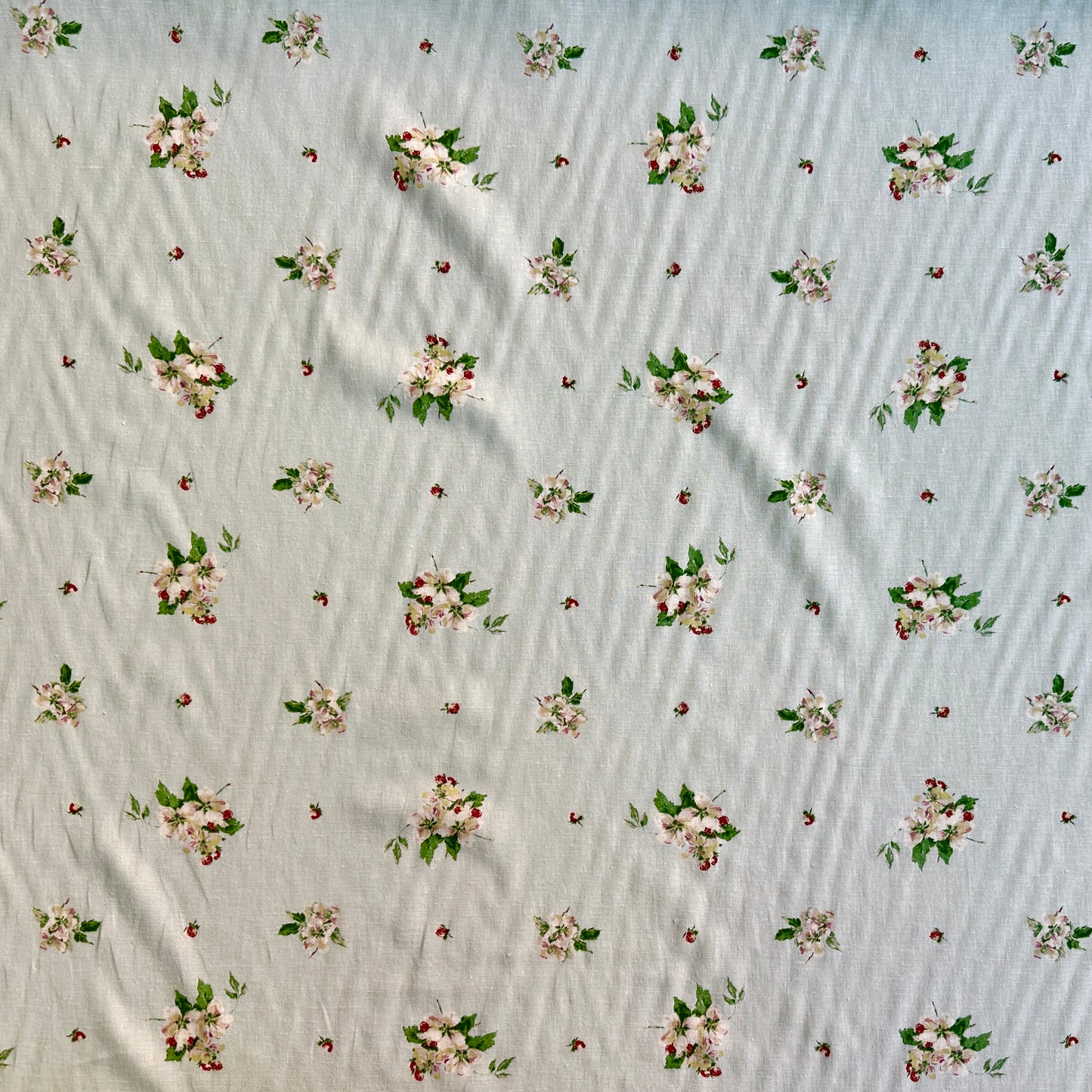 Floral 100% Linen Fabric