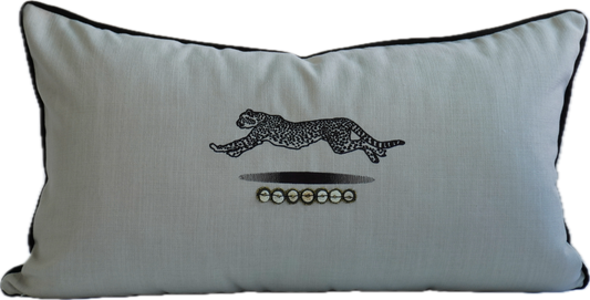 Leaping Cheetah Bead Studio Scatter Cushion