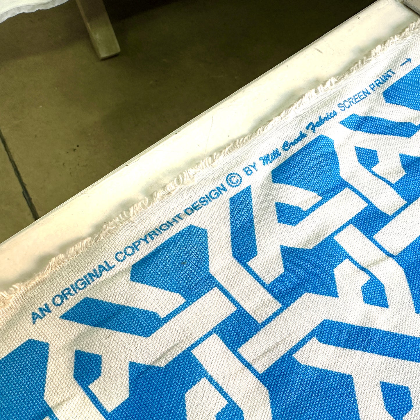Mill Creek Blue Fabric