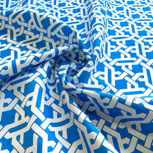 Mill Creek Blue Fabric