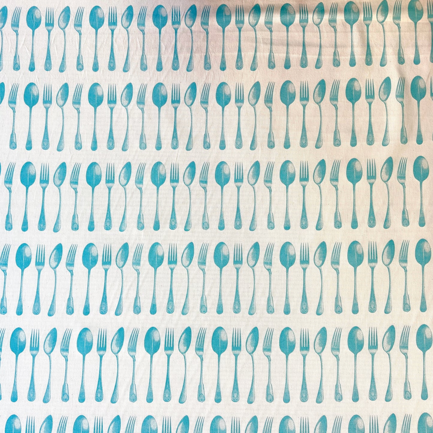 Utensil Blue Fabric