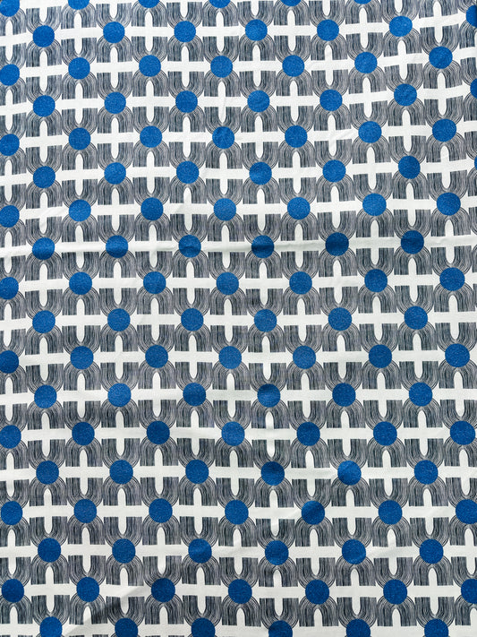 Linton Blue 280w Fabric
