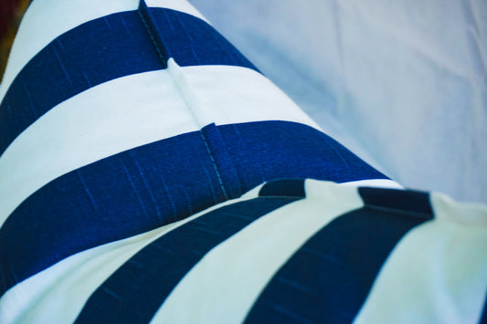 Navy Stripes Scatter Cushion