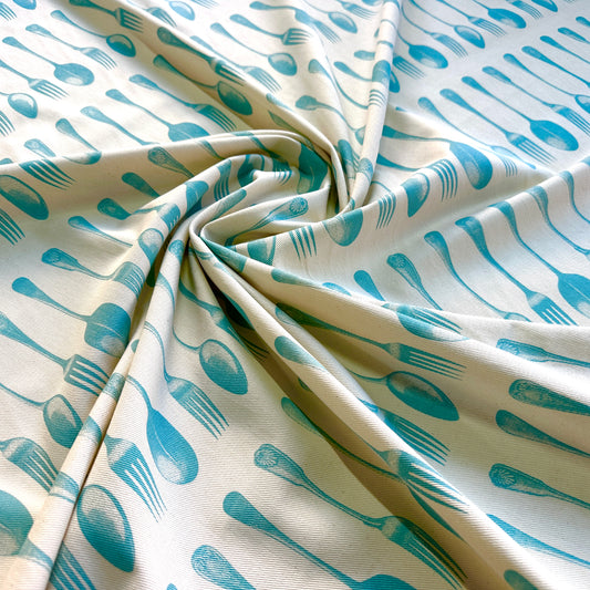 Utensil Blue Fabric